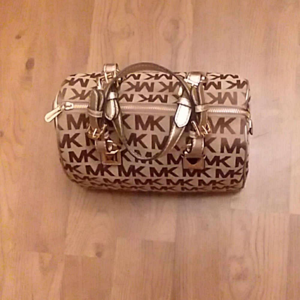 Michael Kors Gold Straps Bag